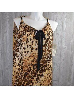 NWT Amanda Slinky Knit Top Leopard PLUS SIZE